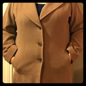 Plus size 20W Camel color coat